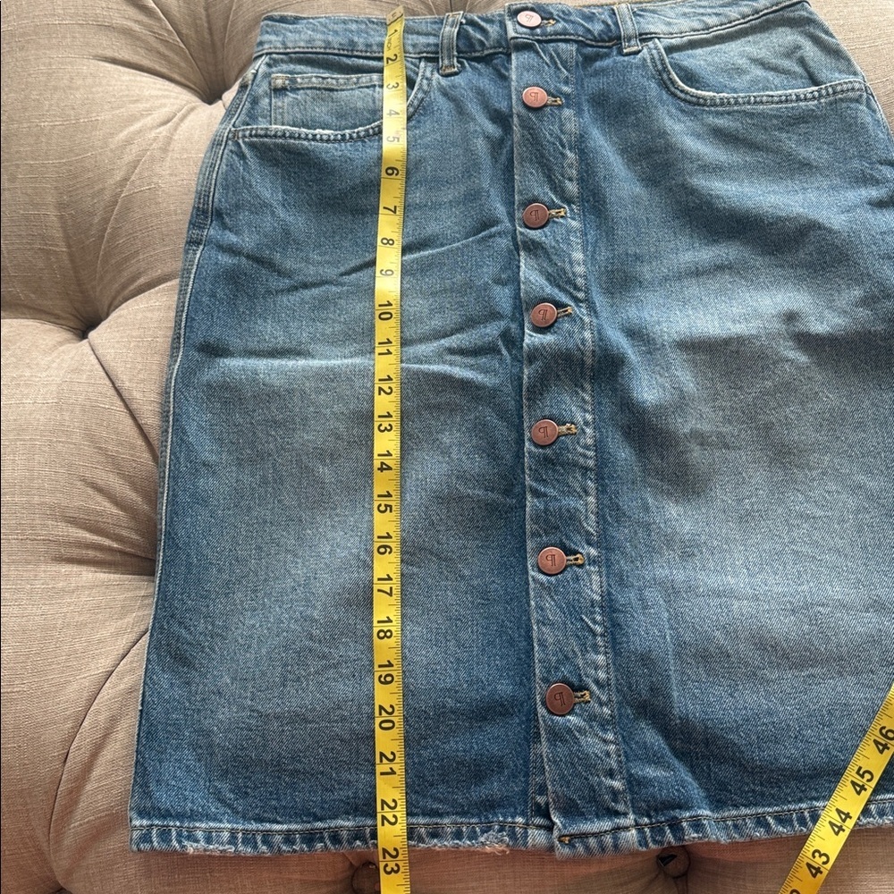 Pilcro Blue Knee-Length Pencil Skirt Casual - Picture 10 of 11